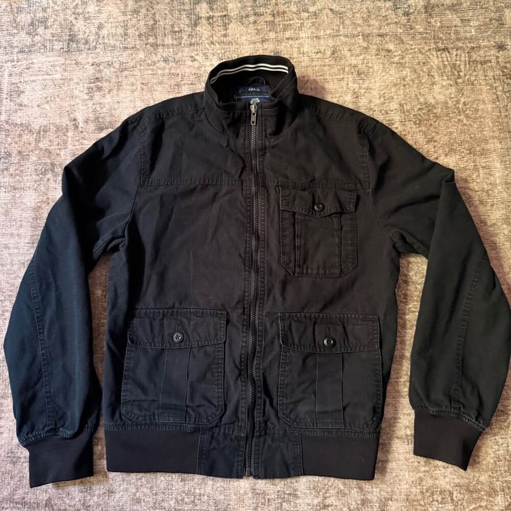 Men XS / Boys 14-16 American Rag Full-Zip Zip-Up Jacket Black